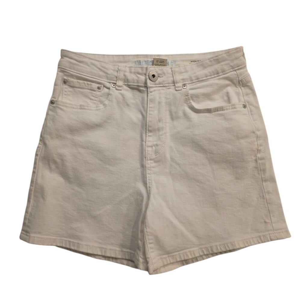 American Rag High Rise Mom Shorts White 5/27 Sculpt Stretch Ultra Soft NEW NWOT
